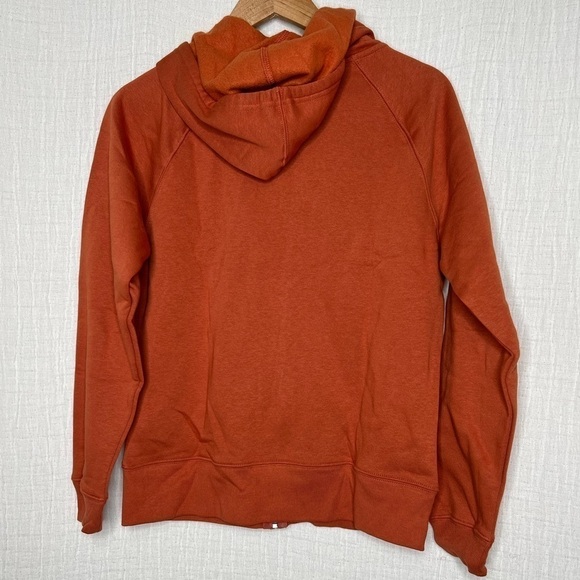 Gap Logo Zip Hoodie in Rust Brown size S Small - Picture 3 of 6